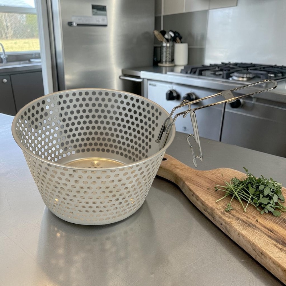 Dazey DCP-6 Chefs Pot Deep Fryer Part Basket Insert With Handle Aluminum
